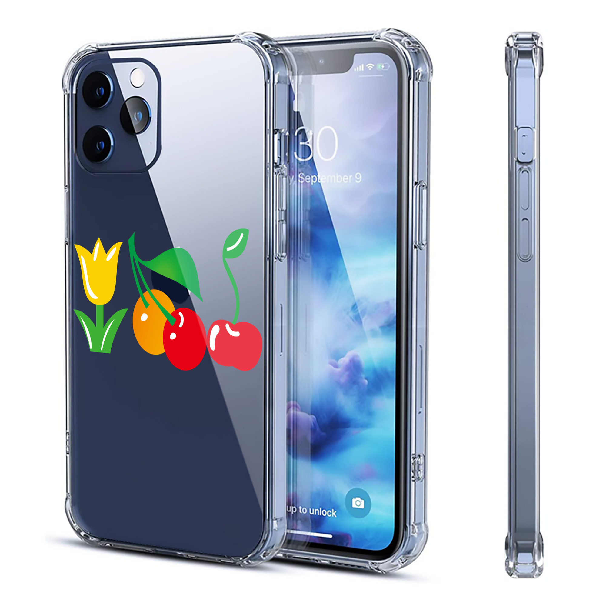 （画像用） Hello Kitty ハローキティ 【iPhone 12シリーズ対応】透明スマホケース（クリアソフトケース）